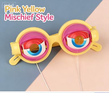 Creative Blinking Mechanism, Crazy Eyes, Halloween, Casual Style, Self-made Funny Glasses Gift Creative Blinking Mechanism, Crazy Eyes, Halloween, Casual Style, Self-made Funny Glasses Gift