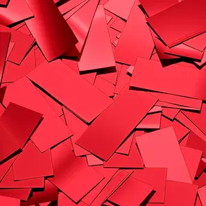 Sumind 1000 Grams Red Large Metallic Confetti Glitter Throwable Table Scatter Foil Confetti for Wedding Birthday Party Baby Shower Graduation Valentine Christmas Celebrations