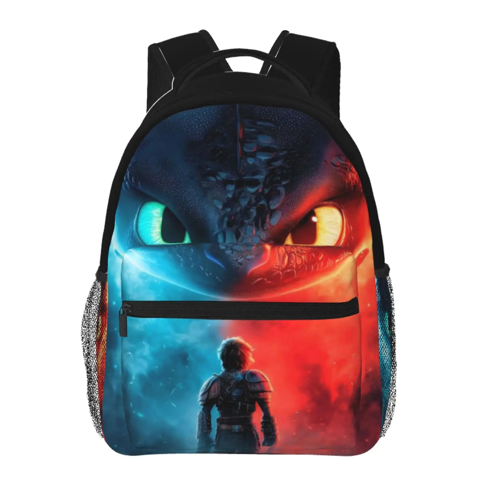 Anime toothless1 Backpack, School bag Cute Girls Boys Teens Backpacks Kawaii Kids Lightweight backpack with adjustable straps Bookbag with for office travel bag