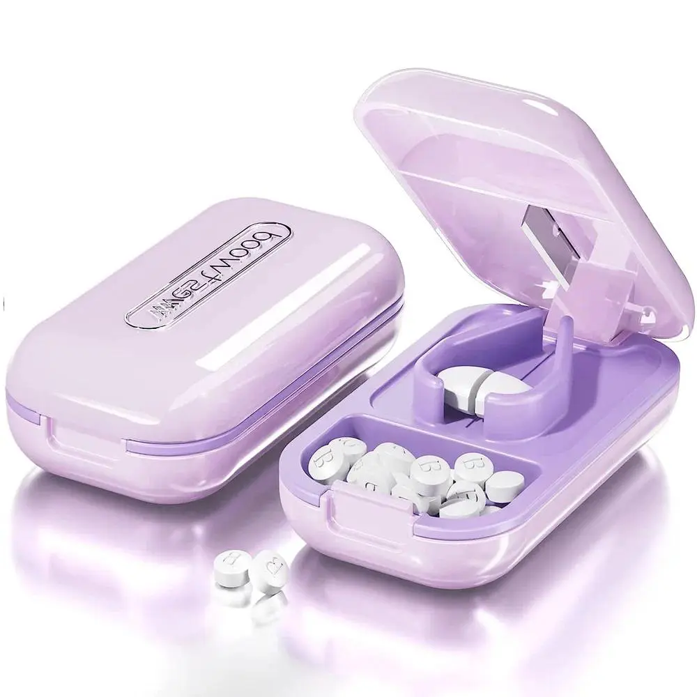 Portable Pill Cutter and Crusher Split Pills with Ease Perfect for Vitamins and Tablets Compact and Convenient for On-the-Go Use