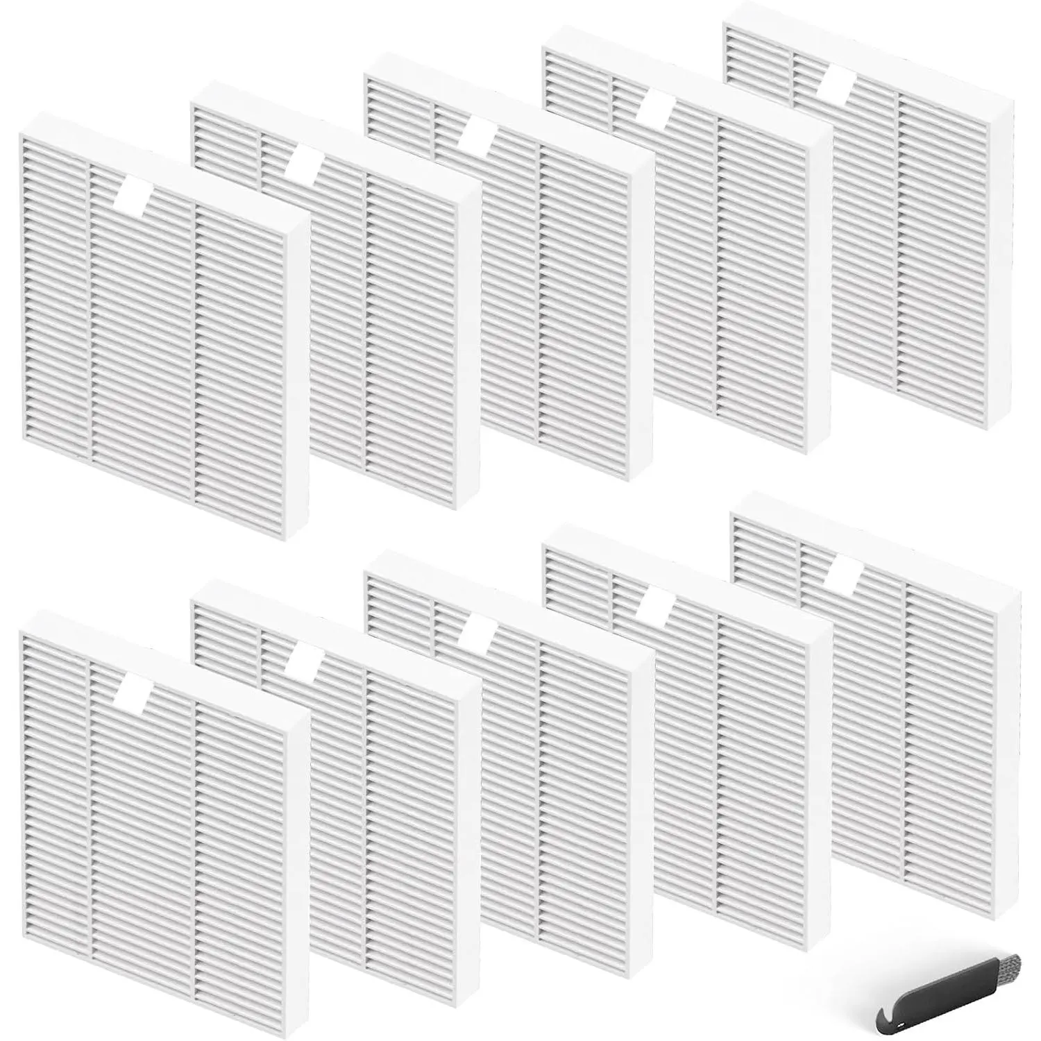 10-Pack HEPA  Filters for   Robot Vacuum, Compatible with 104 Vac, 105 Vac, 105 Combo, Vac Essential, Combo Essential, Q0120, Q0110, Q0520, Y0140, Y0110, Y01120, Y051020