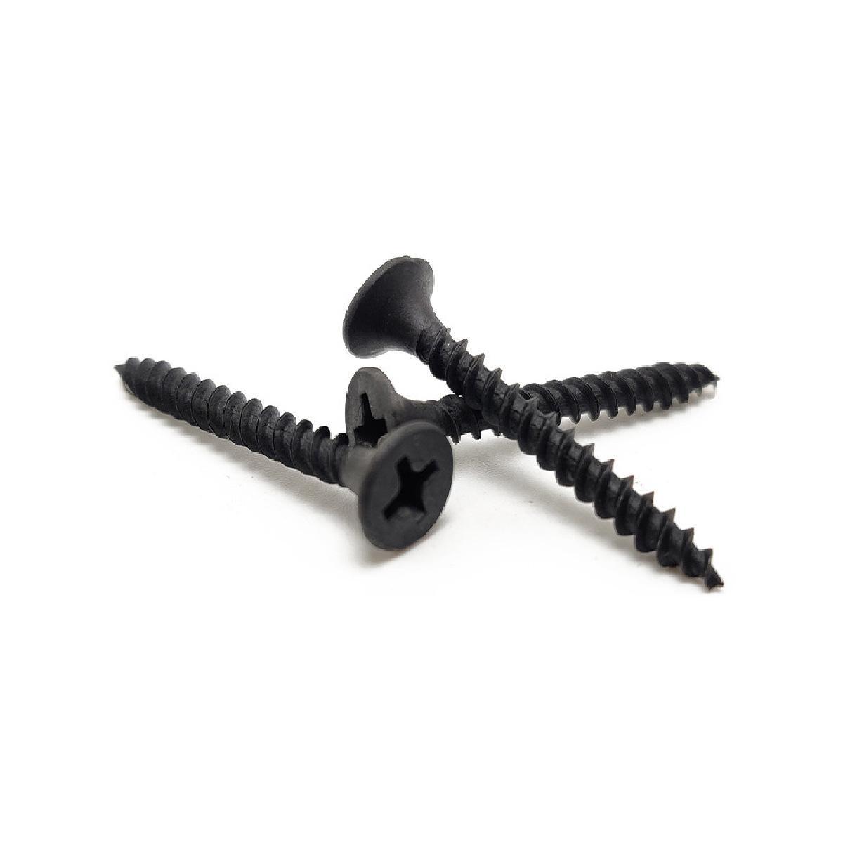 220-Piece Self-Tapping Screw Set, M3.5 Sizes, Flat Head Cross Philips, Carbon Steel, Durable, Ideal for Wooden Furniture, Wood Screws, Screws Assortment Kit, Hardware
