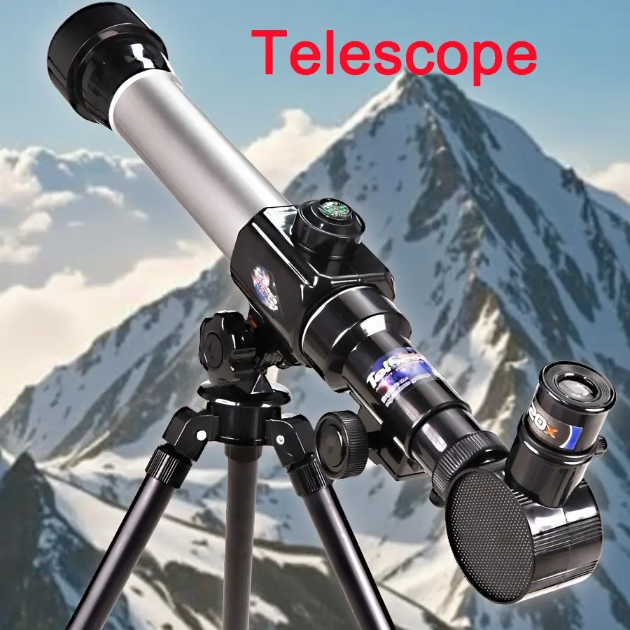 Beginner Astronomy Telescope, High-Definition Star Finder, Low-Light Night Vision, Manual Focus, 40x Magnification, Perfect Gift for Astronomers, Astronomical Telescope