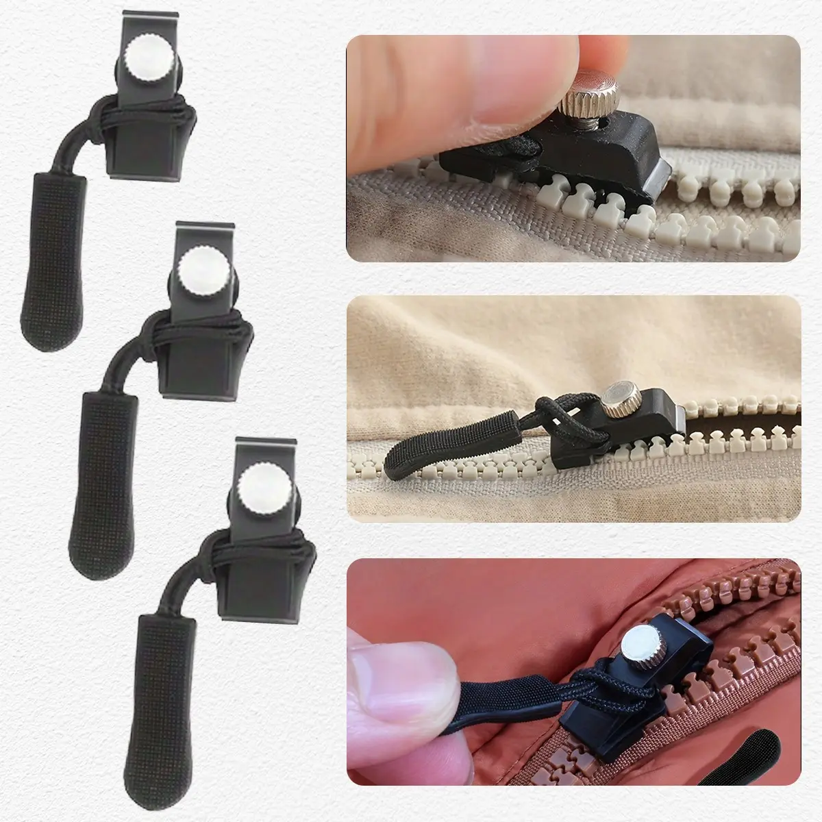 5/9pcs Universal Zipper Repair Kit for Jackets, Luggage, Bags - Backpack Zipper Replacement Repair Kit - Easy Quick Instant Zipper Fix