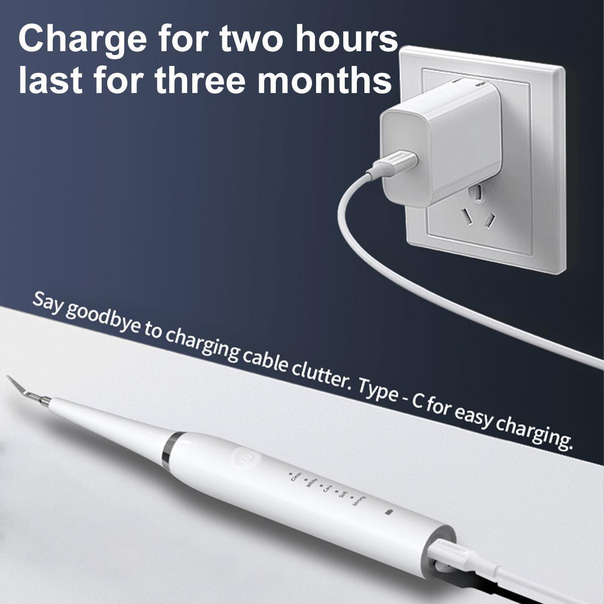 2in1 Multifunctional Plaque/Tartar Remover Electric Toothbrush, Cleaning Kits for Teeth, Calculus Remover Tartar Cleaning With Replaceable Toothbrush Heads, Waterproof Teeth Brush Kit At Home And Travel