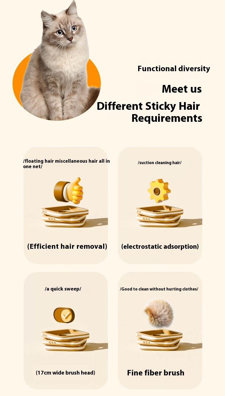 Washable Sticky Lint Roller Pet Hair Remover Reusable Lint Removal Brush for Clothes Furniture dog pepper spray cow scratching head lice comb big lice removal comb tick removal comb deshedding nozzle short hair Portable Retractable Wooden Nail File