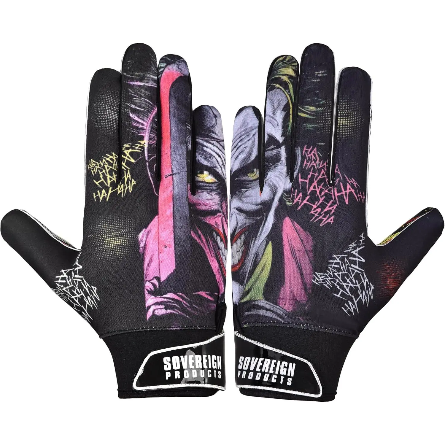 Football Receiver Gloves for Youth & Adults – Super Sticky Silicone Grip American Football Gloves with Adjustable Wrist, Ball Control Gloves for Boys, Men &Women