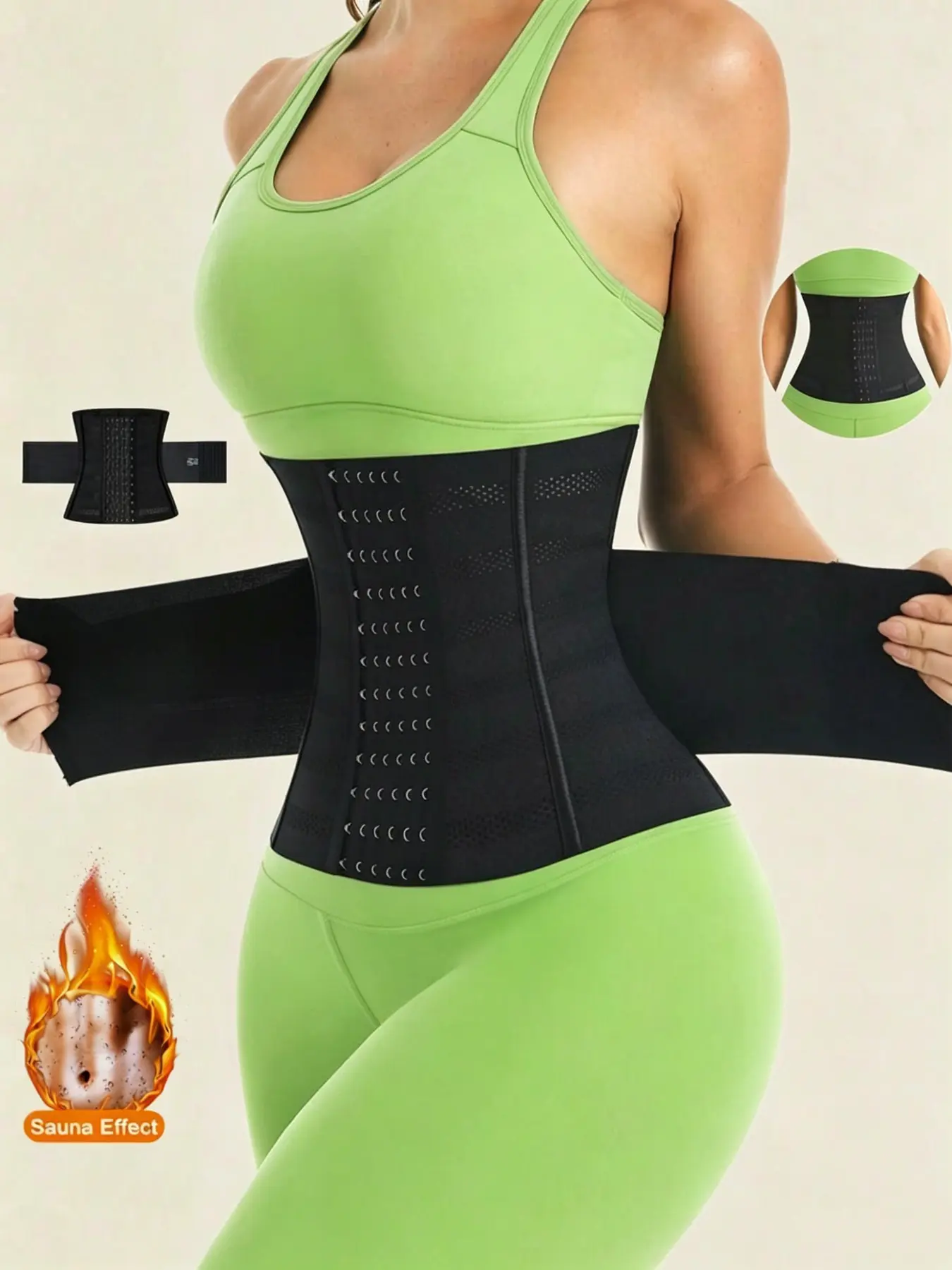 Women's Shapewear Waist Trainer Belt, Waist Cincher, Compression Bra Waist Trainer, Body Sculpting, Abdominal Control, Sweat Waist Trainer