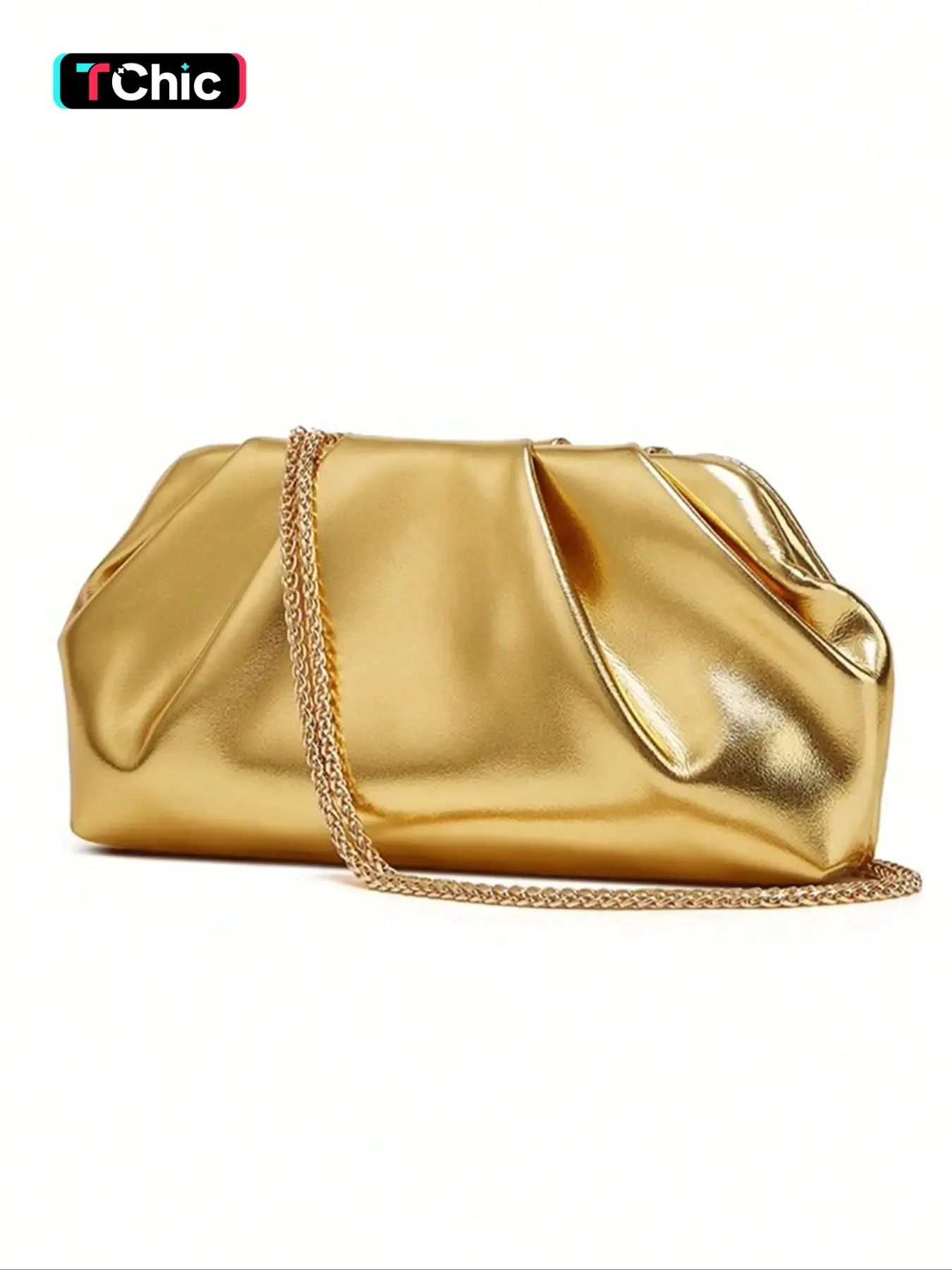 Pleated Bag, Fashionable Shoulder Clutch, Fashion Elegant Evening Bag, High-End Glossy Design, Versatile Party Dress Accessory, Elegant Stylish Purse, Fashion Purses, Elegant Bags