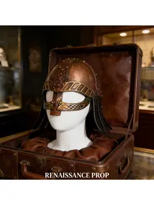 Medieval Renaissance Viking Helmet Vintage Design Cosplay Costume Prop for Party Stage Performance