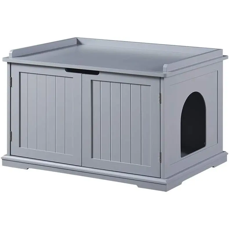 Litter Box Enclosure Furniture,  Litter Box Cover |  Washroom, Cabinet for Large ,  Proof  Litter Boxes, Hideaway Litter Box,  House