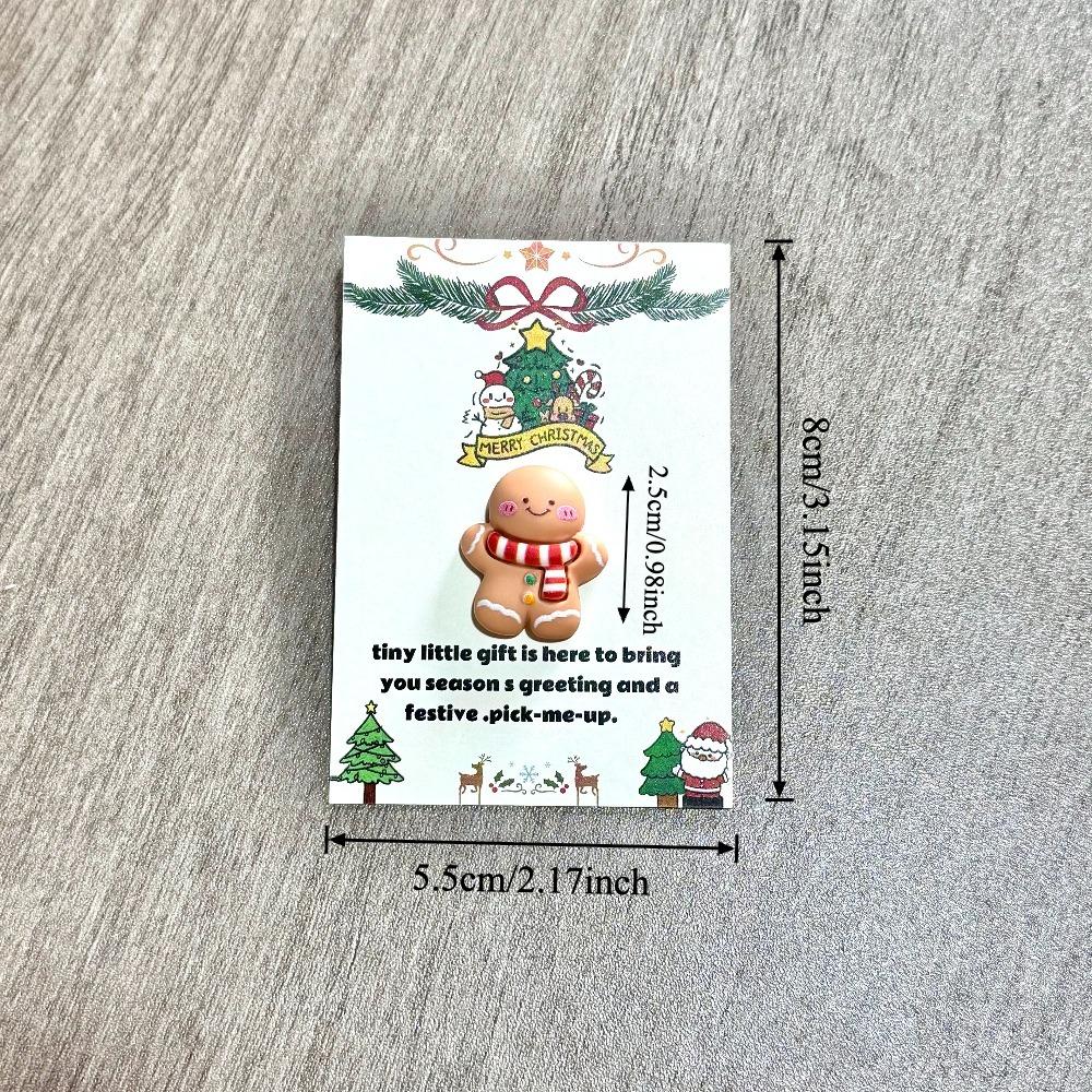 Get Ready for This Christmas, 10Pcs Cute Christmas Greeting Card Set, Santa/Snowman/Reindeer/Gingerbread Man Holiday Cards for Gift