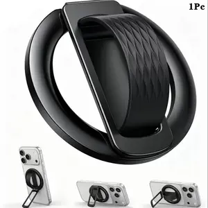 Magnetic Phone Grip for Magsafe, Comfortable Silicone Finger Loop, Durable Zinc Alloy Stand, Compatible with iPhone & Android, Multiple Colors