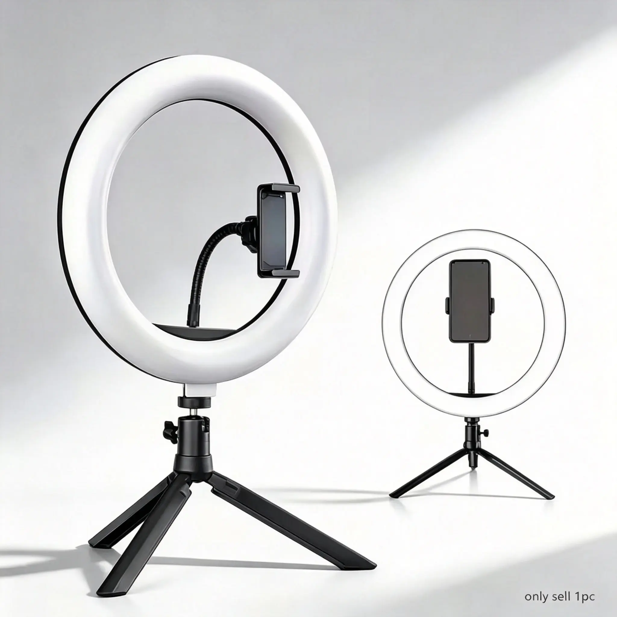 Desktop LED Ring Light for Live Streaming, Selfies, and Short Video Creation, Essential Lighting Equipment for Content Creators
