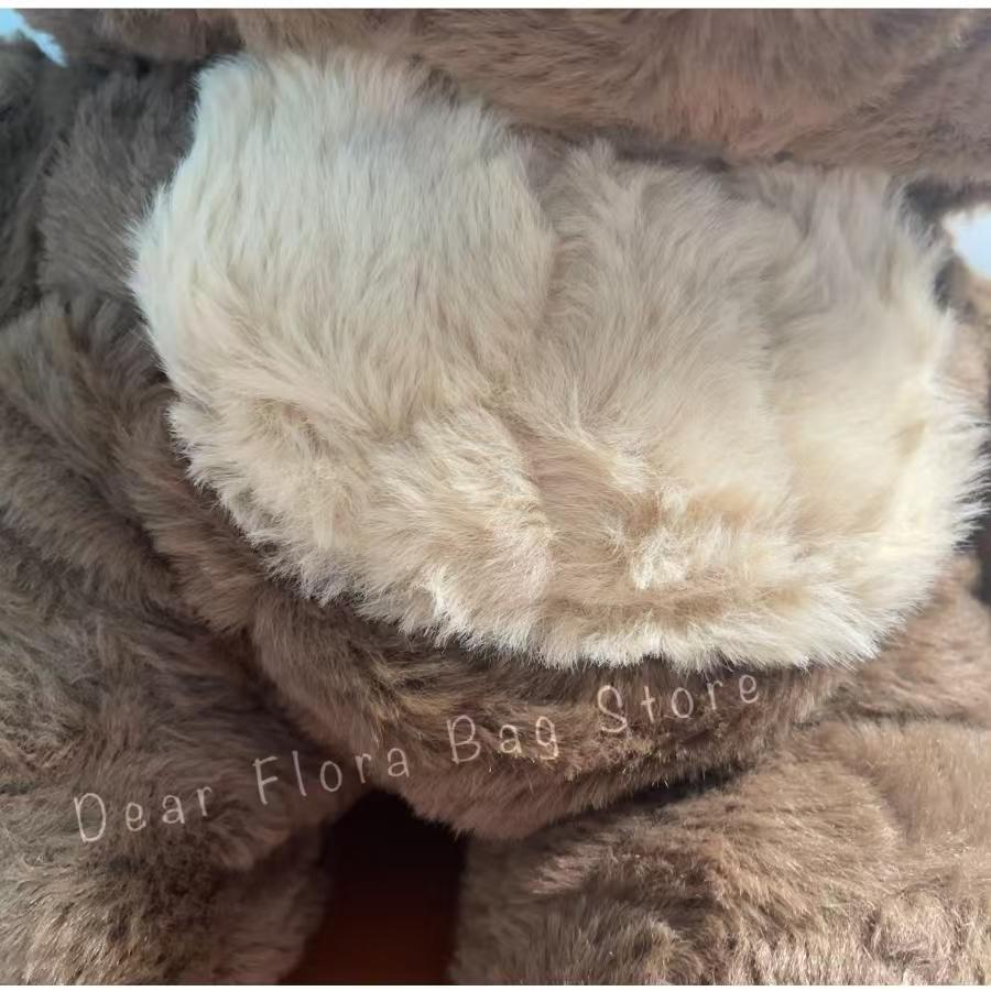 New Cute Plush Brown Bear Backpack Kawaii Soft Animal Knapsack High Quality Lolita Furry Shoulder Bag Fashion Girl Birthday Gift