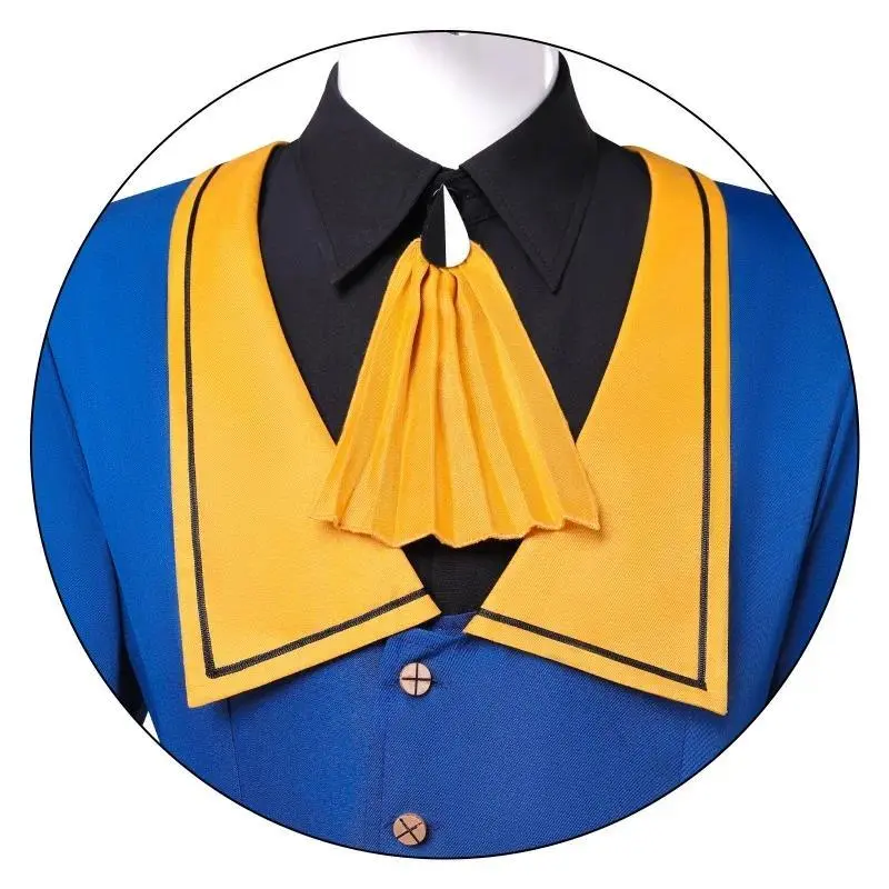 The Freak Circus Ticket Taker Cosplay Costumes Wig Coat Pants Hat Mask Circus Clown Suits for Halloween Carnival Horror Party