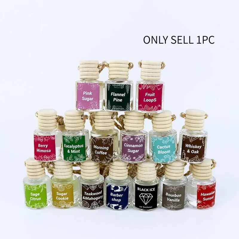 Car Air Fresheners Hanging Scent Oil Diffuser,8ML Nature Frangrance Friut Juciy Perfume Last Long Time With Three Scents For Car & Live Gifts Springtok