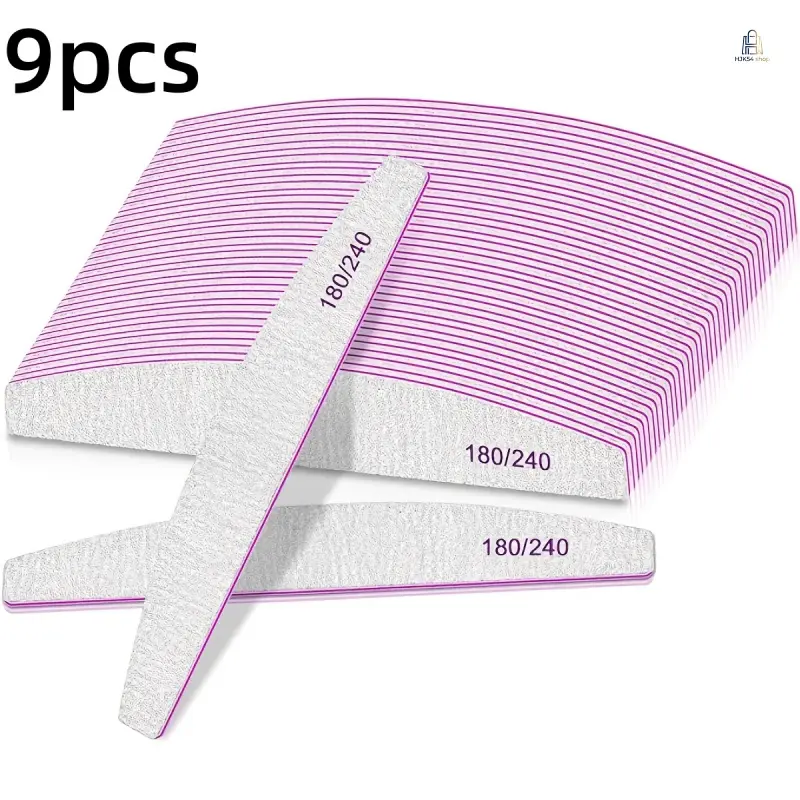 Professional Nail File & Buffer - Washable Coarse Grit EVA, Non-Replaceable Sand Surface Manicure Pedicure Tool for Fingernails, Toenails