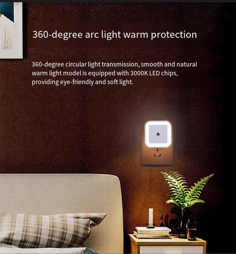 Smart Sensor Night Light Plug-in - Automatic LED Nightlight for Hallway, Bathroom & Bedroom
