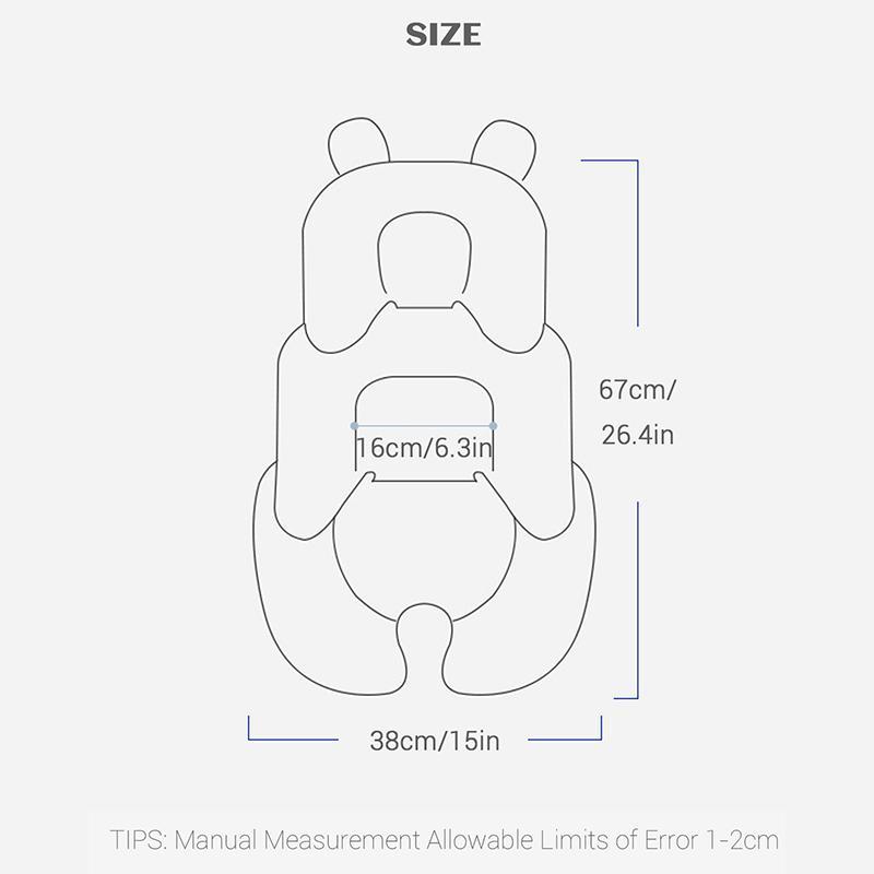 Four Seasons Baby Stroller Cushion Infant Car Seat Insert Stroller Pad General Thermal Mattress Mesh Breathable 2 Side Available
