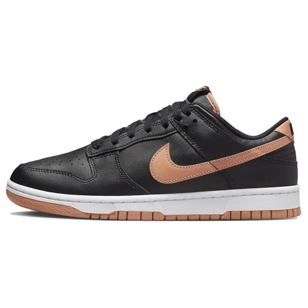Nike Dunk Amber Brown Low-Top Men's Basketball Shoes in Black and Brown Verifiable, with credentials and supporting global authentication