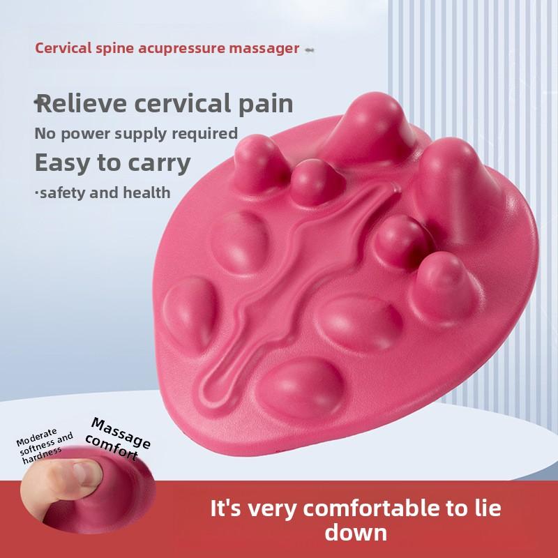 Multifunctional Ergonomic Massage Cushion, Acupressure Pillow for Shoulder Blade Relief & Back Muscle Relaxation