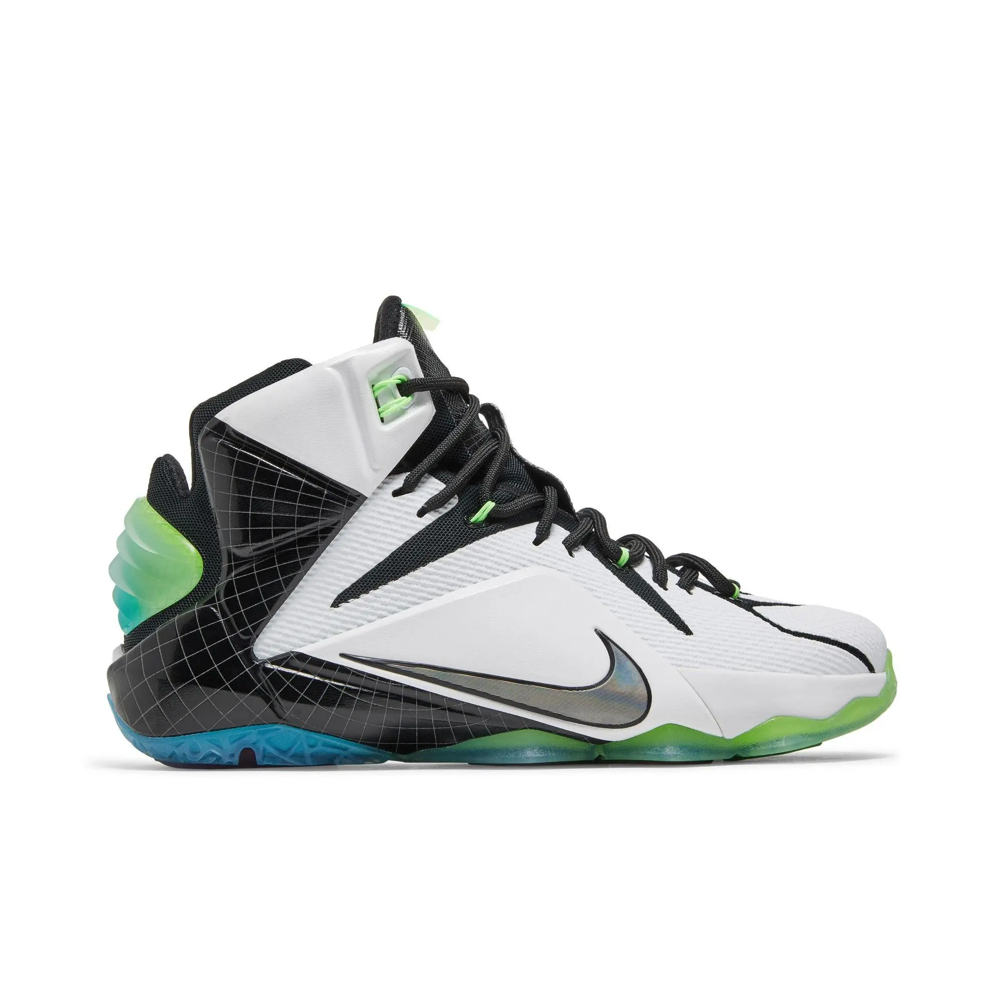 Nike LeBron 12 'All Star' Unisex Synthetic Basketball Shoes - WHITE/MULTI-COLOR-BLACK, Style Code 742549-190