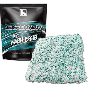 - Wash   Micriber  Wash Pad - Plush Korean Fabric,10x10 inches, 1000 GSM, Ultra-Absorbent, Scratch-Free, Safe for  - Teal & White (1-Pack)