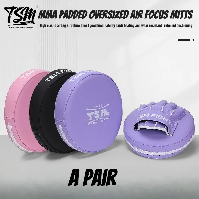 A Pair Professional Boxing Air Focus Mitts, Multi-Use Pads for MMA Kickboxing, Muay Thai, Karate & Sanda Stand-Up Combat Training Air Focus Mitts