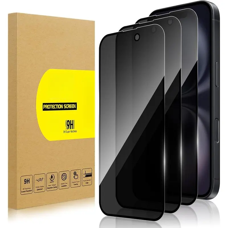 Privacy Screen Protector for iPhone 17 pro max, Anti-Spy Glass| Ultra HD,Anti-Scratch,Bubble-Free,Easy Install 9H Protective Glass,for iPhone 17pro