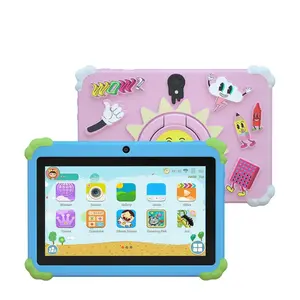 7 Inch Kids Tablet PC Android, Dual Camera 2mp+5mp, 4GB+64GB, WiFi Bluetooth-compatible, Shockproof Case, Parental Control, Ideal Gift