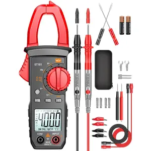 ST181 4000-Count Digital Clamp Multimeter Tester with NCV, AC Testing, DC Voltage, Capacitance, Resistance, Diode, Continuity, Frequency, Backlight - Electrical Tool for Electricians