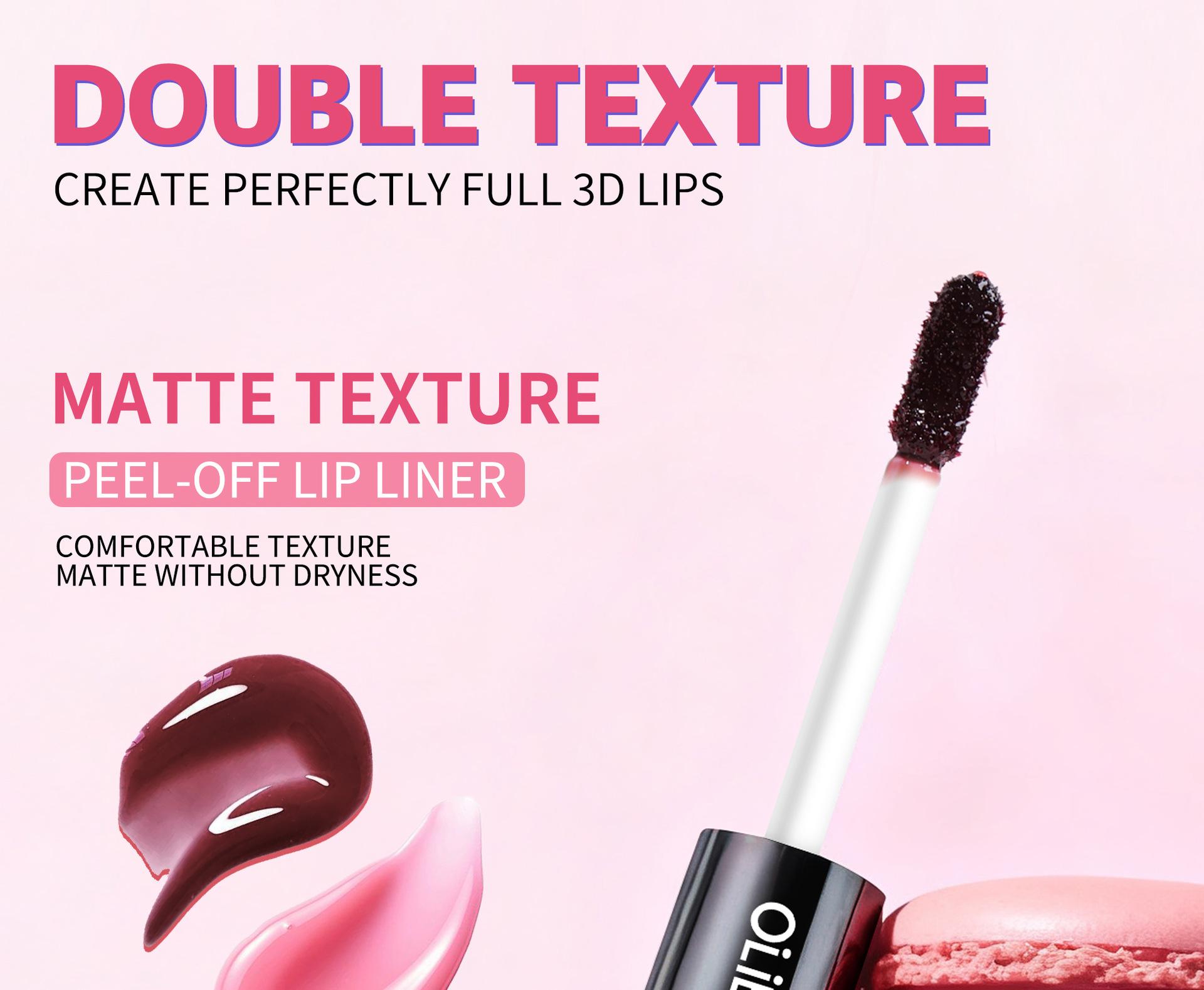 GET THE JUICY GLASS LIPS![OLIBOLLA Official] 2-in-1 Peel Off Lip Liner Stain & Plumping Oil Duo: Viral Peel & Reveal Lip Tattoo, Transfer-Proof & Hydrating Matte Long-Lasting Waterproof Lipstick