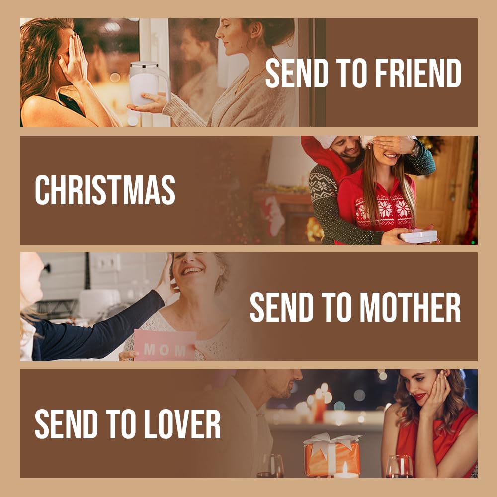 2026 New Electric Automatic Self Stirring Coffee Mug, Rechargeable Magnetic Mixing Cup for Coffee Tea Cocoa, Self Stirring Mug for Home Kitchen Travel