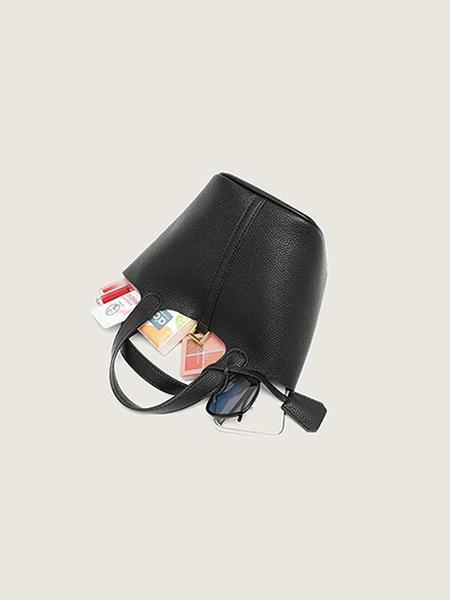 Mini Faux Leather Bucket Bag for Women, Fashionable Bucket Bag, Trendy PU Small Handbag Purse, Girl's Vegetable Baskets bag, Retro Top Handle Tote Bag, Suitable For Commuting, Parties, TravelSatchel, Work