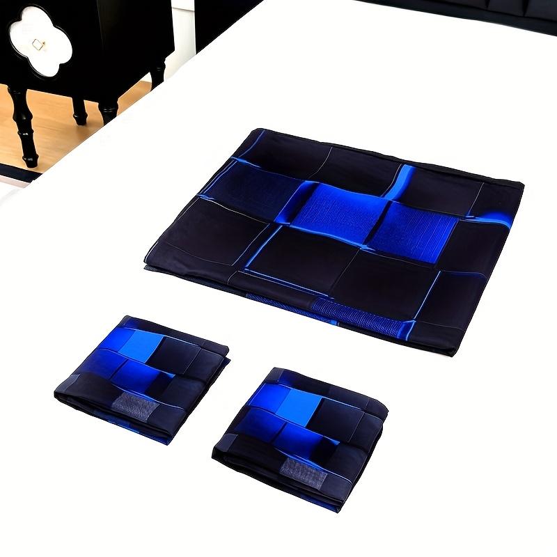 3 cool tech digital printed material quilt cover sets, four-season products, in red and blue, with four sizes (twin bed, double bed, queen size bed, king size bed) (1 bedspread + 1/2 pillowcases, no filling)