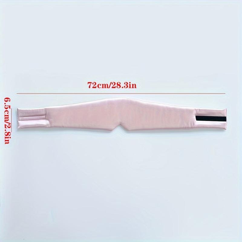 Silk Sleeping Mask, 3D Weighted Cooling Eye Mask with Adjustable Head Strap, Soft Pressure-free Breathable Stretchable Eye Cover, Solid Color Sleep Aid Eye Patches for Home & Travel