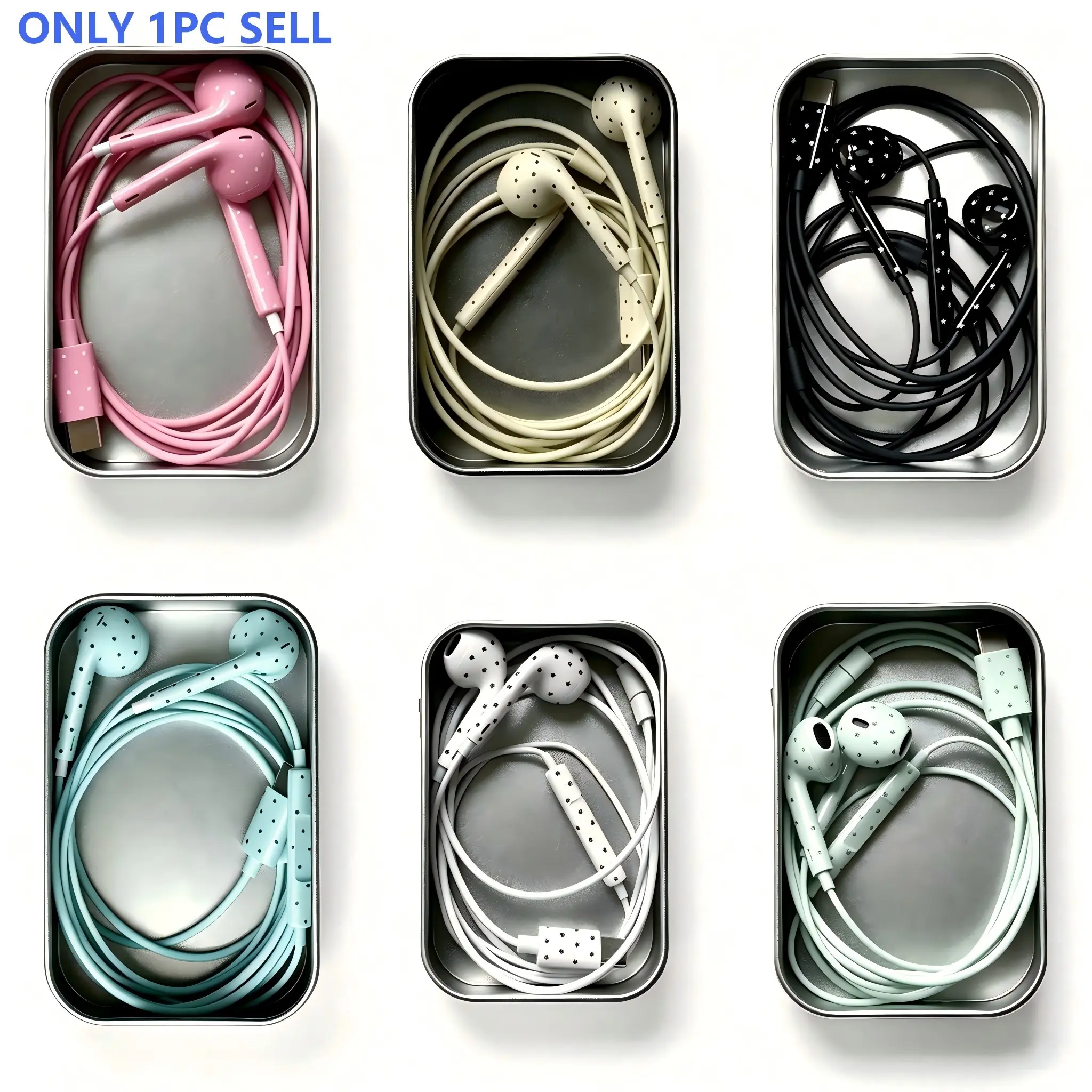 1PC Wired Type-C In-Ear Headphone with Microphone & Volume Control, Phone Accessories for iPhone, Ideal TikTokshopbacktoschool