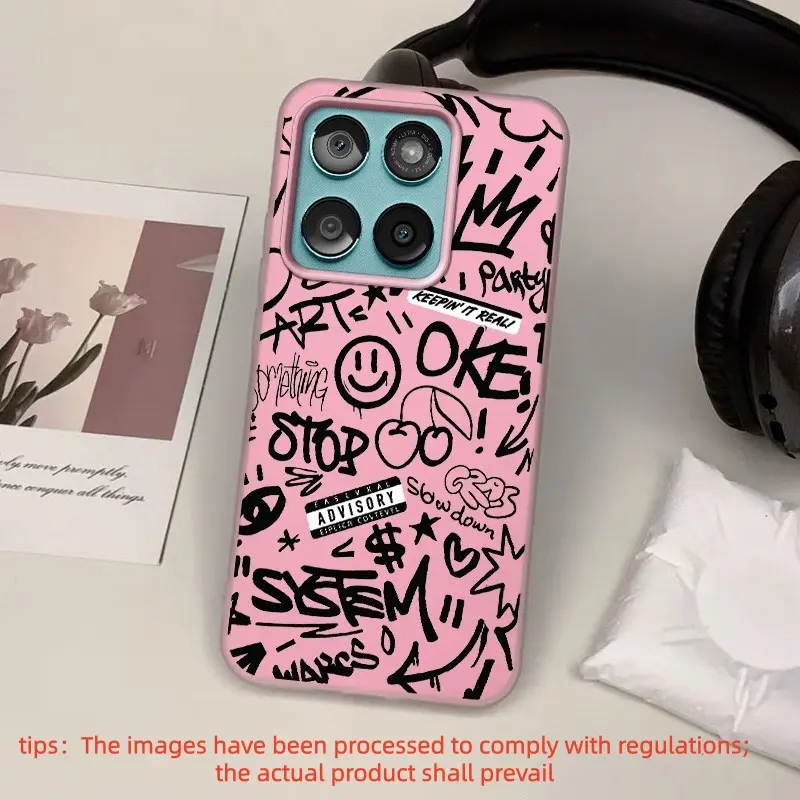 Graffiti interface Multiple colors are available for selection masculine style. give. Suitable for Moto phone cases, suitable for Moto EDGE 60,50, E15, G86, G75, G73, 4G, 5G, Pro and other series and models of phone cases a birthday present.