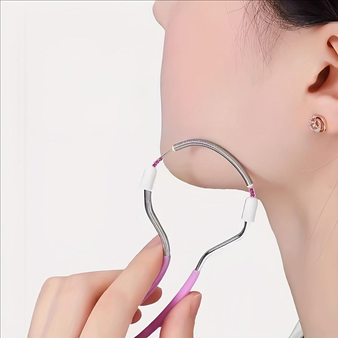 Facial Hair Remover, Precision Facial Razor, Spring-Action Hair Removal Tool, Lip Hair Remover for Women, Facial Hair Removal Gadget, Facial, Chin, and Leg Hair Remover