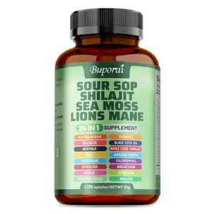 Buporai 120-capsule dietary softgels, rich in soursop, use a natural nutritional formula to support skin and immune health. Suitable for both men and women.