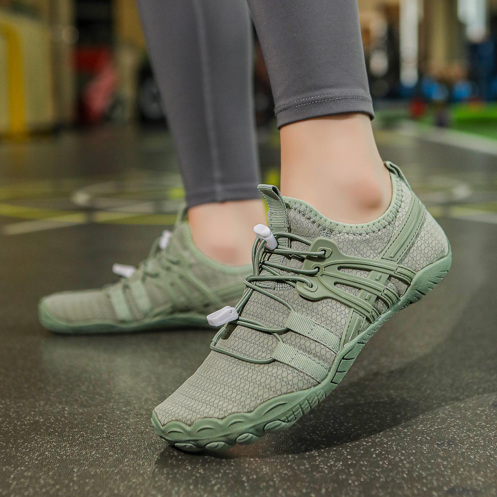 Mesler Men's Barefoot Trail Running Shoes Minimalist Wide Toe Box Design Zero Drop Non-Slip Rubber Sole for Gym Hiking Walking