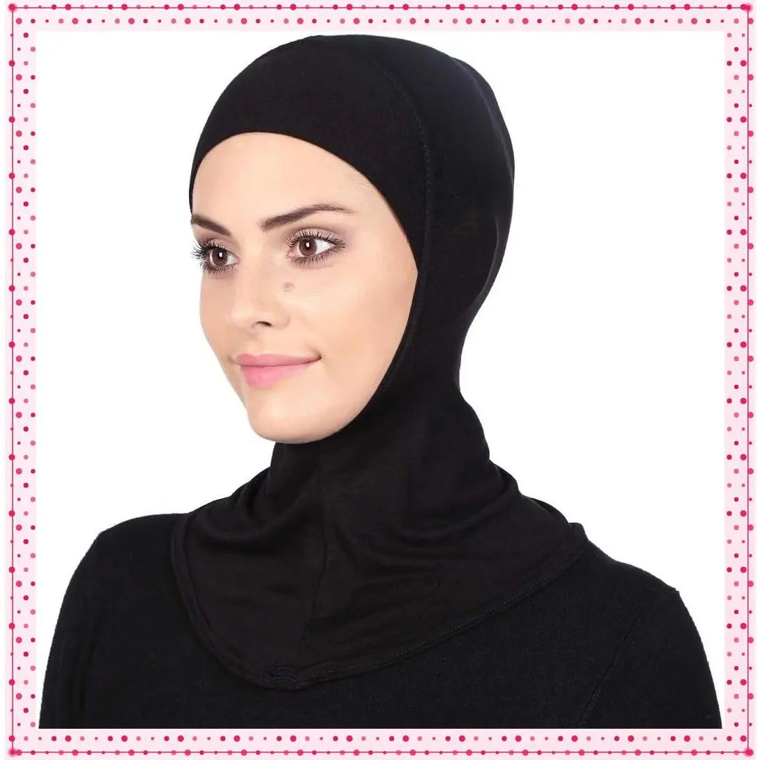 Solid Muslin Women's Hijab Sport Head Scarf - Plain Under Scarf Muslimah Turban Cap - Ramadan AccessoryGift