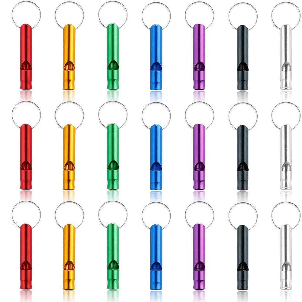 Survival Whistle Outdoor Keychain Whistle Training Tool Treble Multifunctional Aluminum Alloy Whistle