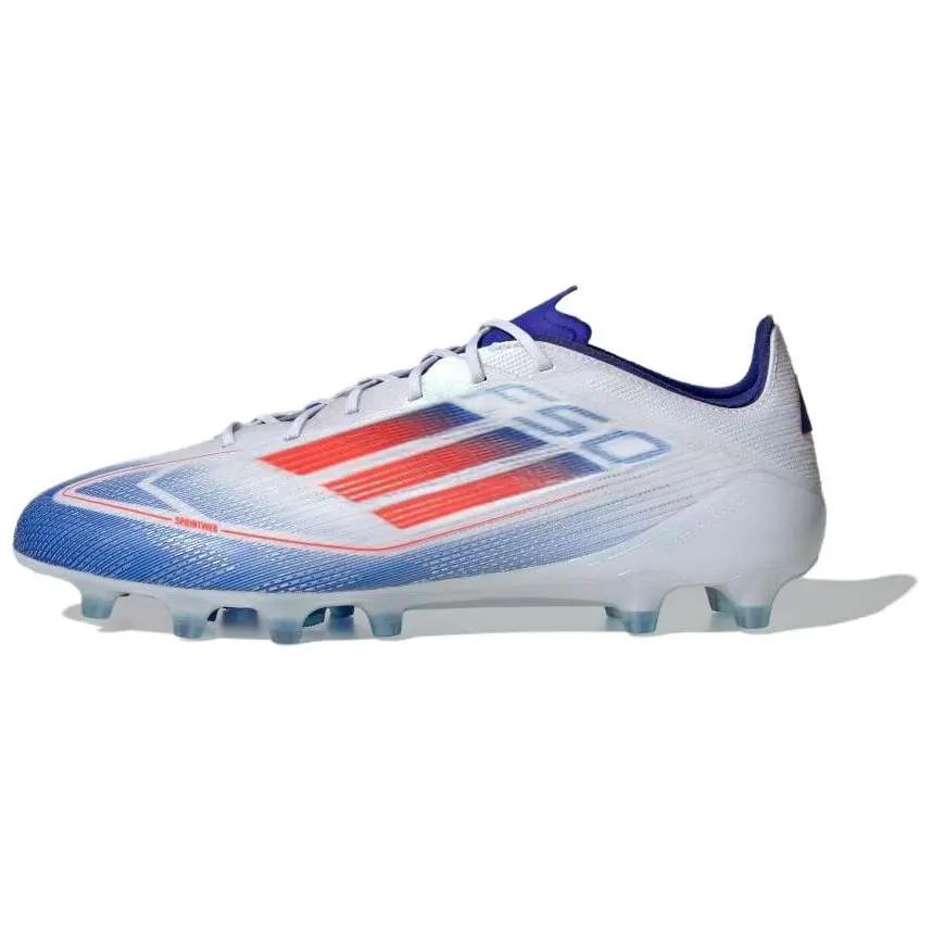 Adidas F50 Elite AG Football Cleats for Men and Women - Lightweight Comfort, Artificial Grass Grip, Blue and White Trending Maison Mihara Official Shoes, Men/Women