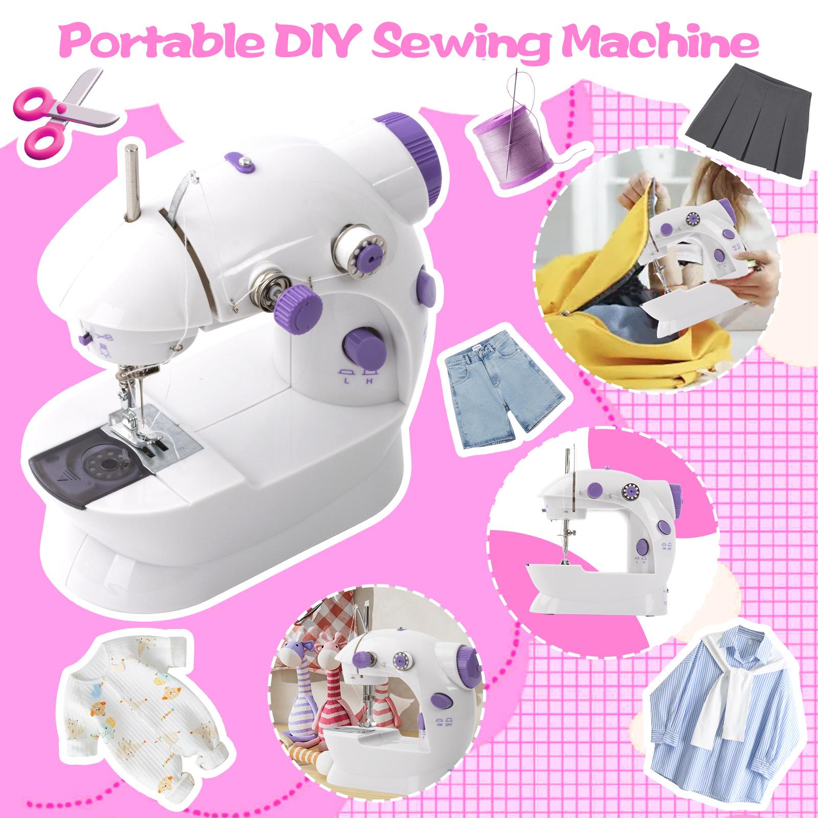 Dc Mini Sewing Machine, Compact Design for Easy Use, Perfect for DIY Projects and Quick Repairs, Portable Sewing Machine