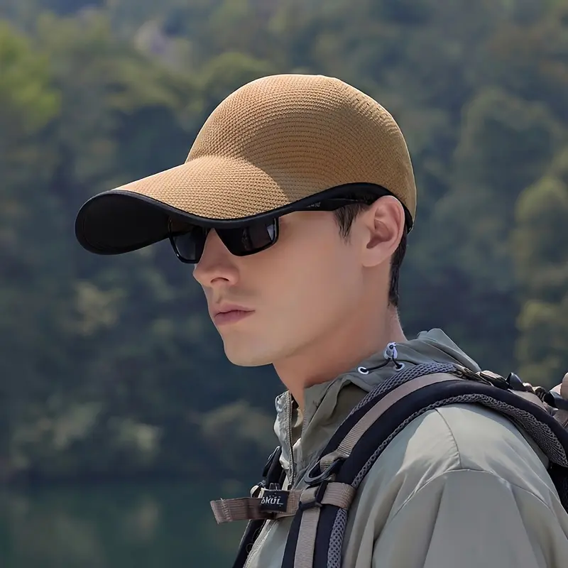 Spring and Summer Seamless 1pc Baseball Cap - Summer Outdoor Hat - Suitable for Both Men and Women - Casual Sports Cap with Breathable Holes - Duckbill Cap
