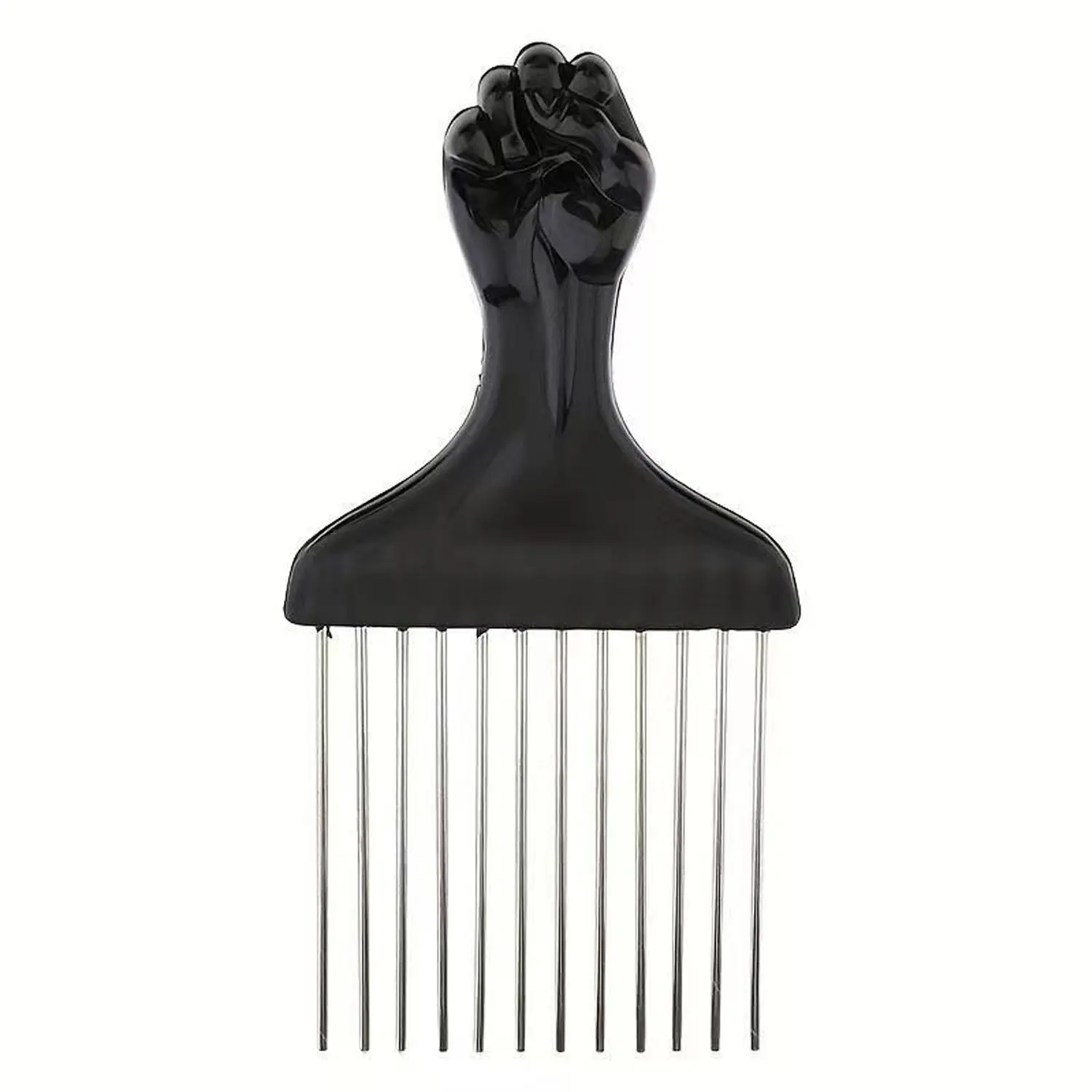 1pc Stainless Steel Hair Salon Pick Combs, Wig Braid Hair Styling Comb, Salon Barber Shop Professional Hair Styling Tool For Curly Thick Tangled Hair, Haircut Combs