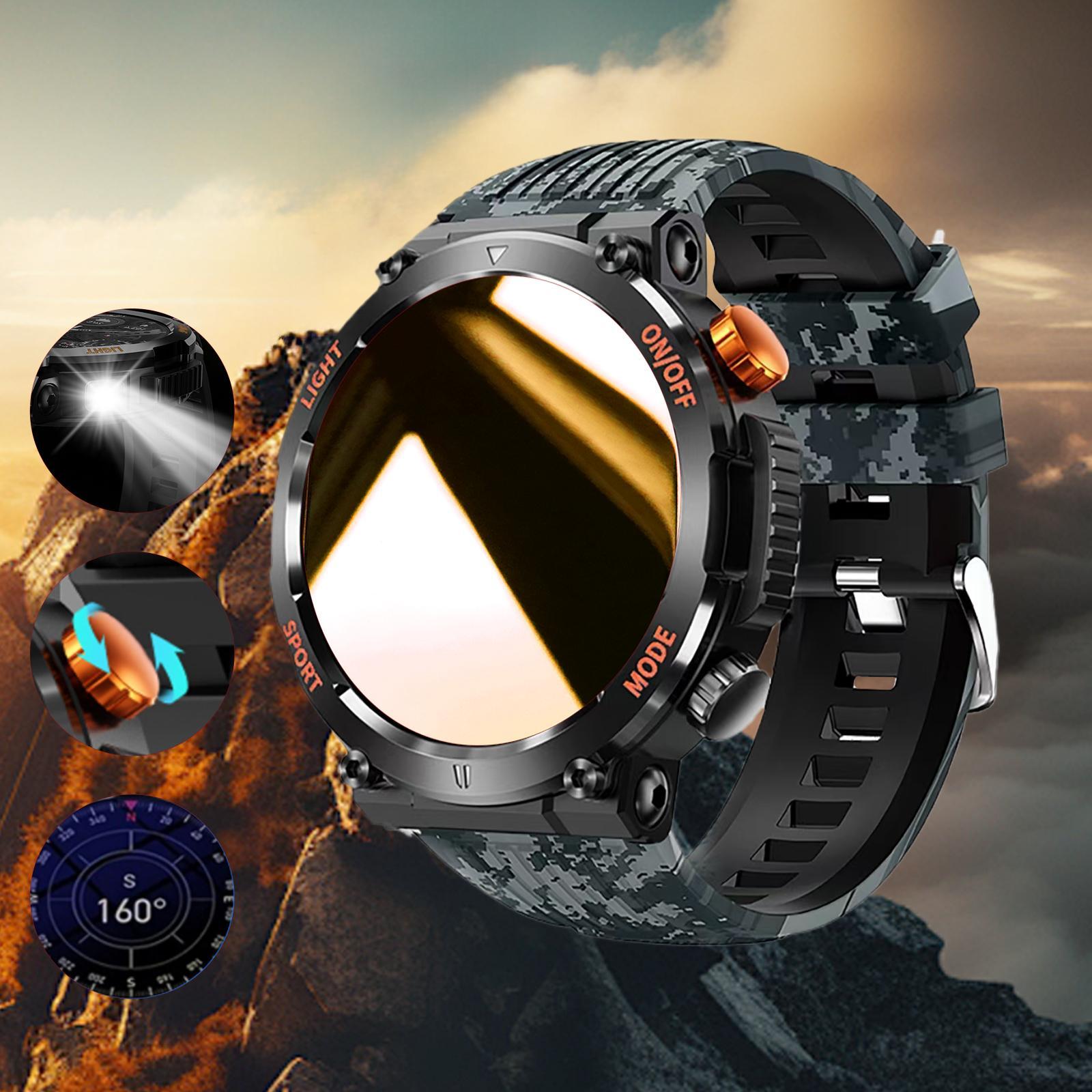 1.46 Inch HD Screen Smartwatch, Multi-functional Outdoor Sports Fitness Tracker, Wireless Receiving & Calling Multi-sport Mode Pedometer, Waterproof Watch with LED Light for Android/iOS Men & Women #TOP PICKS 1.46 Inch HD Screen Smartwatch, Multi-functional Outdoor Sports Fitness Tracker, Wireless Receiving & Calling Multi-sport Mode Pedometer, Waterproof Watch with LED Light for Android/iOS Men & Women #TOP PICKS