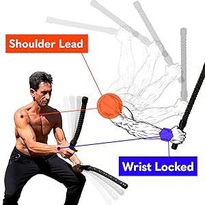 Ropeless Battle Rope Weighted for Home Gym, HIIT Workouts, Low-Impact Cardio Training